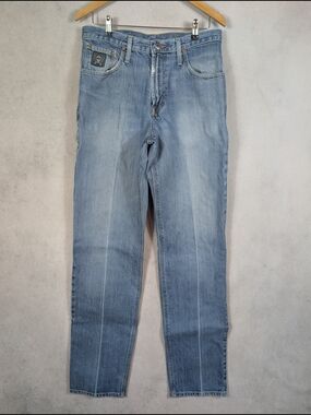 Cinch Black Label Jeans Men's Size 33x38 Light Wash Western Denim